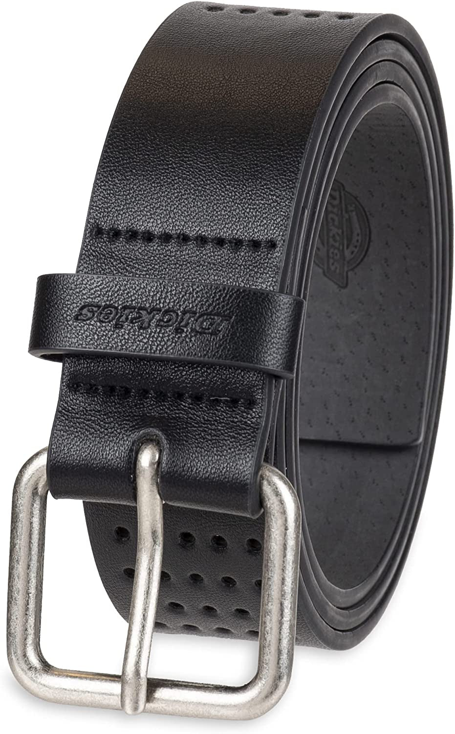 Dickies Women’S Leather Casual Belt Apparel & Accessories > Clothing Accessories > Belts Dickies Black Perforated Large
