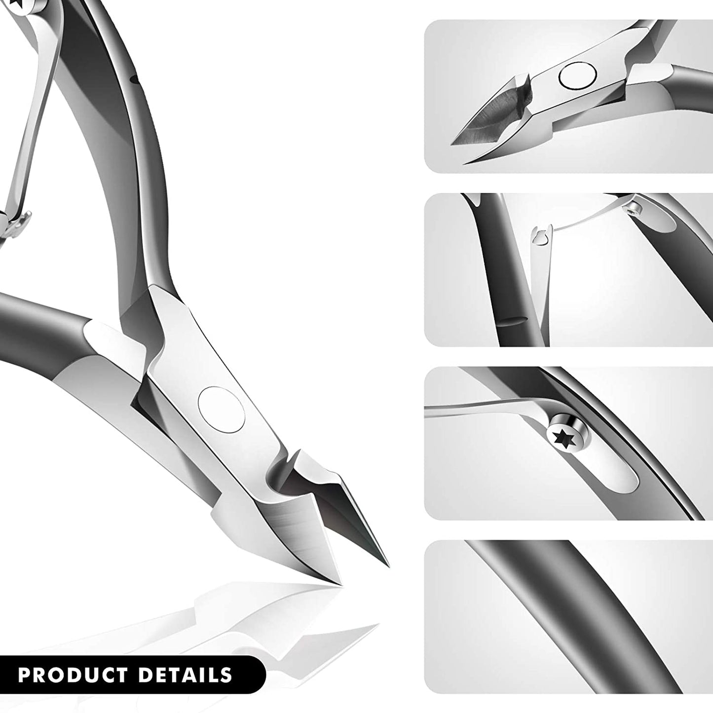 Cuticle Cutter Cuticle Trimmer - Cuticle Clipper Cuticle Nipper Professional Cuticle Remover Tool for Fingernail and Toenail Health & Beauty > Personal Care > Cosmetics > Cosmetic Tools > Nail Tools ECBASKET