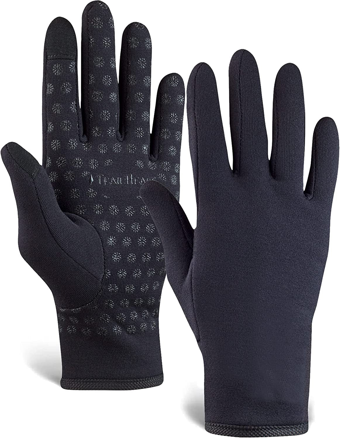 Trailheads Women’S Running Gloves | Touchscreen Gloves | Power Stretch Winter Running Accessories Apparel & Accessories > Clothing Accessories > Gloves & Mittens TrailHeads Solid Black Medium