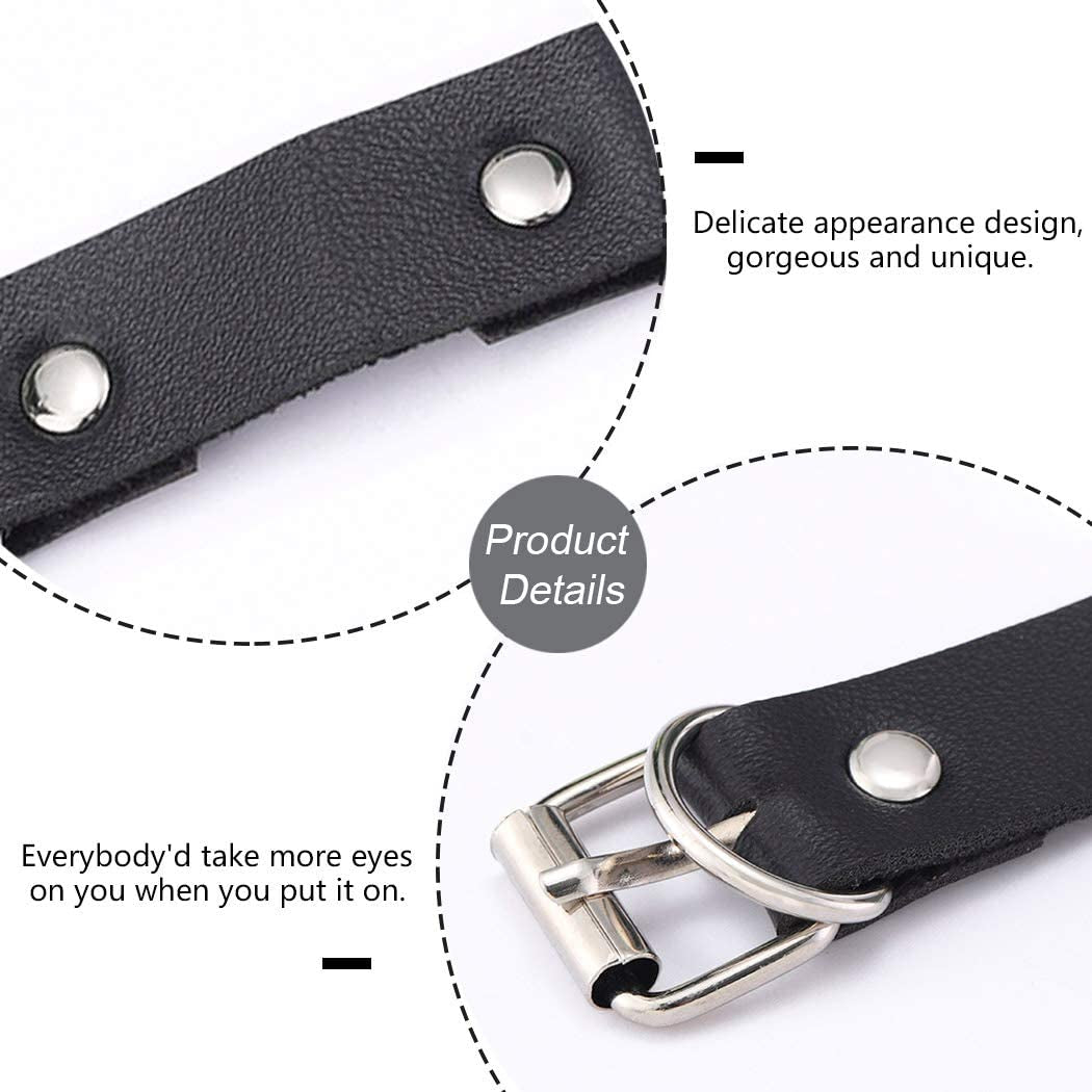 Twinklede Punk Leather Belly Waist Chain Belt Silver Layered Body Chains Festival Rave Body Chain Jewelry for Women and Girls Apparel & Accessories > Jewelry > Body Jewelry Twinklede