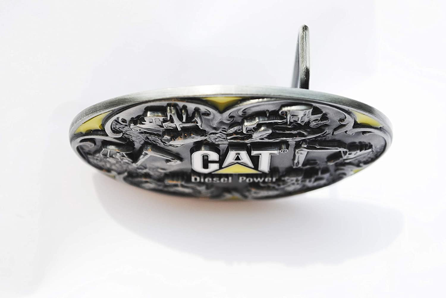 Totalshop Belt Buckle CATERPILLAR Yellow, Silver Medium Apparel & Accessories > Clothing Accessories > Belt Buckles TotalShop