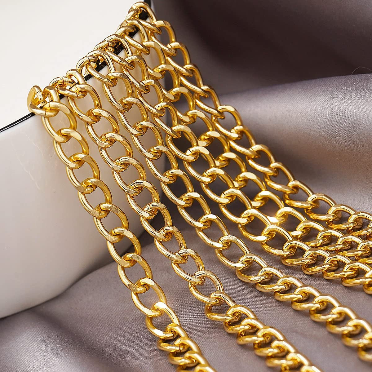 Glamorstar Multilayer Chain Belt Body Chain for Women Boho Waist Belt Belly Chain Bikini Chain Apparel & Accessories > Jewelry > Body Jewelry Glamorstar