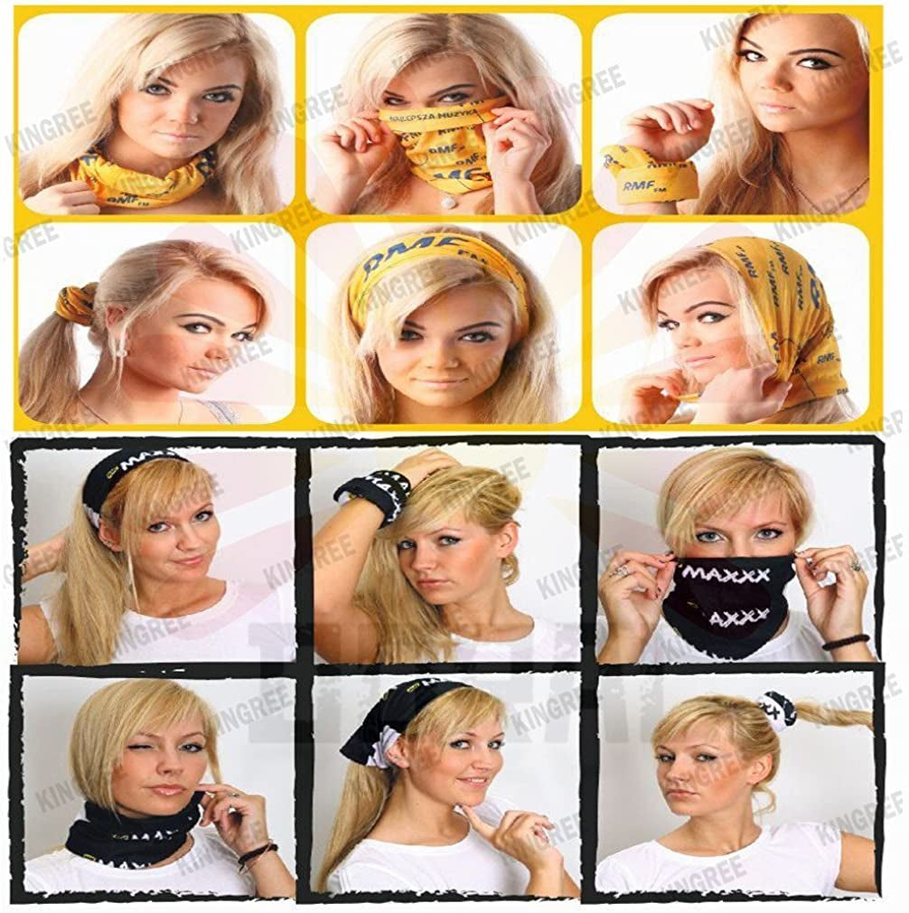 Kingree 6PCS Outdoor Magic Scarf, Elastic Headbands, Headscarves, Headwear, Mask Apparel & Accessories > Clothing Accessories > Bandanas & Headties KINGREE