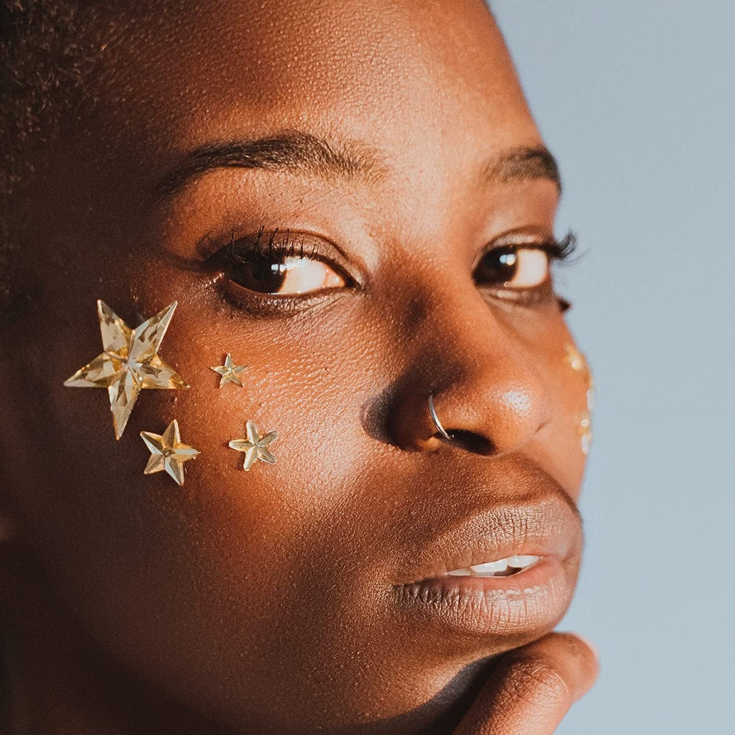 Nose Ring 2Pcs Set 925 Silver Fake Piercing Handmade Clip-On Hoop Fake Nose Ring without Piercing, Ladies Body Jewelry Fake Nose Ring Apparel & Accessories > Jewelry > Body Jewelry MEINESQIS