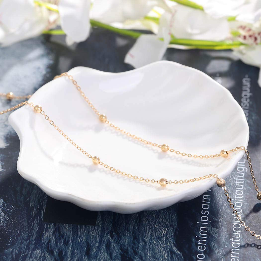 Nicute Boho Waist Chain Simple Belly Chains Summer Beach Body Accessories Jewelry for Women and Girls (Gold) Apparel & Accessories > Jewelry > Body Jewelry Nicute