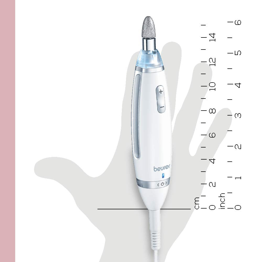 Beurer MP62 Professional Nail Drill Kit, Portable Electric File Machine with 10 Attachments & 10 Sanding Bands, Efile Dremel for Acrylic Gel Manicure and Pedicure, LED Light, with Storage Case Health & Beauty > Personal Care > Foot Care Beurer
