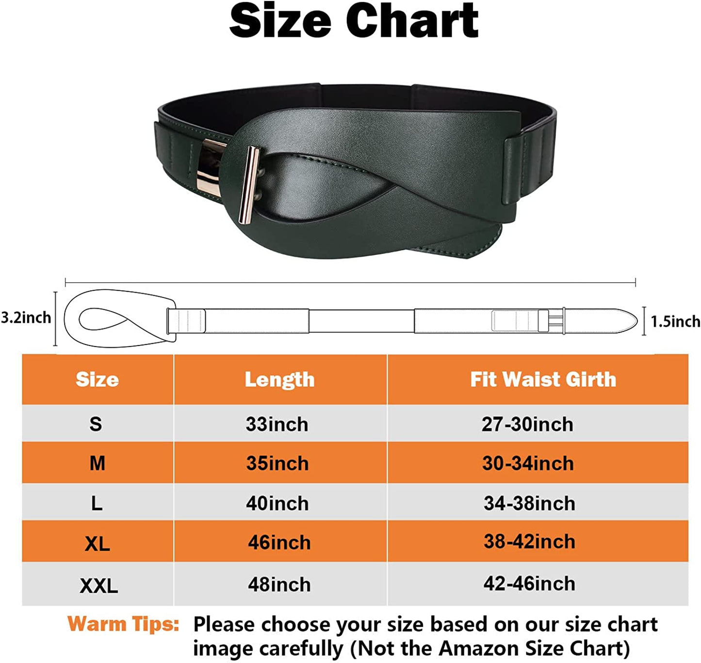 FIORETTO Dress Belts for Women, Wide Black Elastic Belt, Fashion Cinch Belt, Genuine Leather/Pu Leather Ladies Waist Belts Apparel & Accessories > Clothing Accessories > Belts FIORETTO