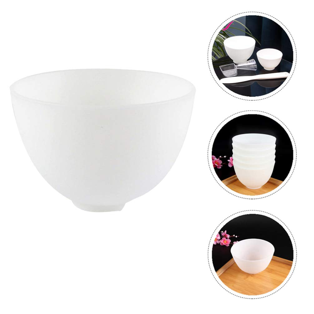 Healifty 3Pcs Diy Face Mixing Bowl Face Mask Bowl Facial Mud Bowl Silicone Bowl Cosmetic Beauty Tool for Home Salon Spa Face Skin Applicator Bowl (White) Health & Beauty > Personal Care > Cosmetics > Cosmetic Tools > Skin Care Tools Healifty