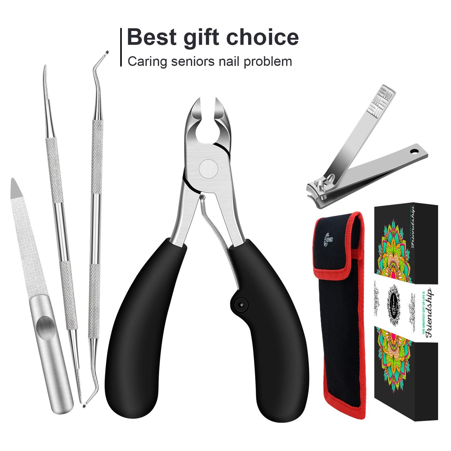 Podiatrist Toenail Cutters for Thick Nails Kit, Professional Grade Pedicure Tools with Sharp Curved Blades for Precision Trimming. Easy to Use & Effortless. Improve Various Toenail Problems. Health & Beauty > Personal Care > Cosmetics > Cosmetic Tools > Nail Tools KENED