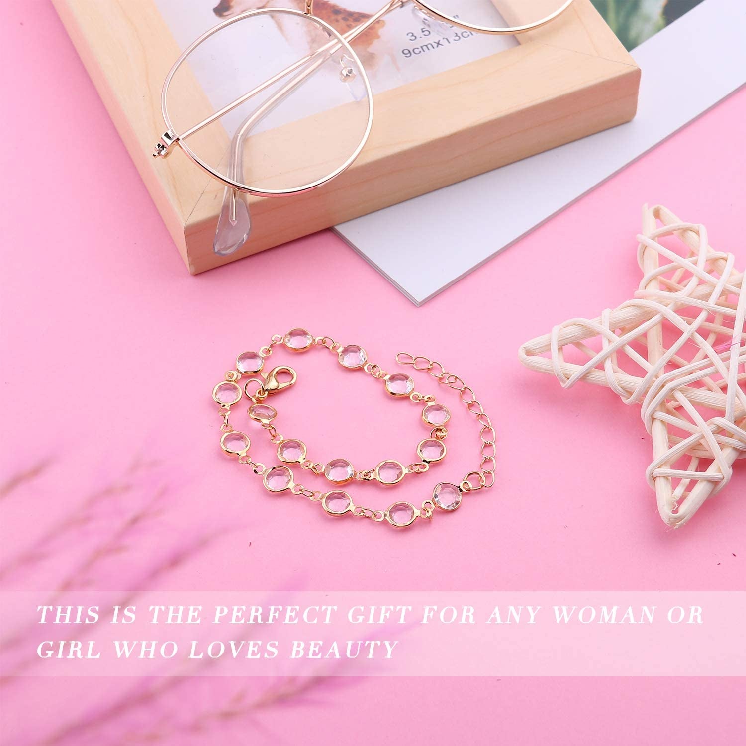 ESRICH 30/40PCS Ankle Bracelets for Women Girls Set, Gold Silver Rose Gold Three Style Jewelry Anklets for Women Beach Jewelry Gifts Adjustable Size Beach Anklet Set Apparel & Accessories > Jewelry > Anklets ESRICH