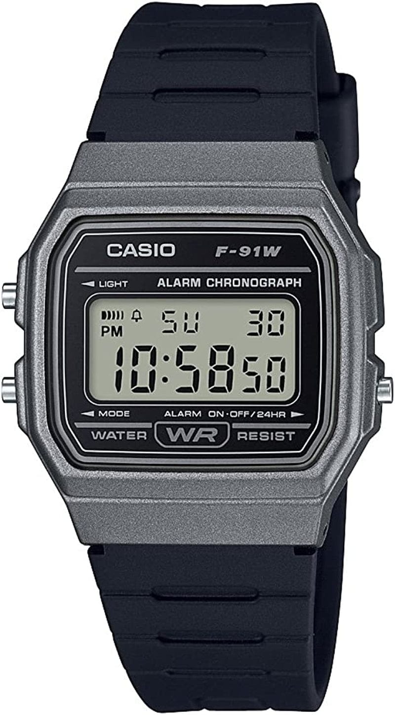 F91W-1 Classic Resin Strap Digital Sport Watch Grey