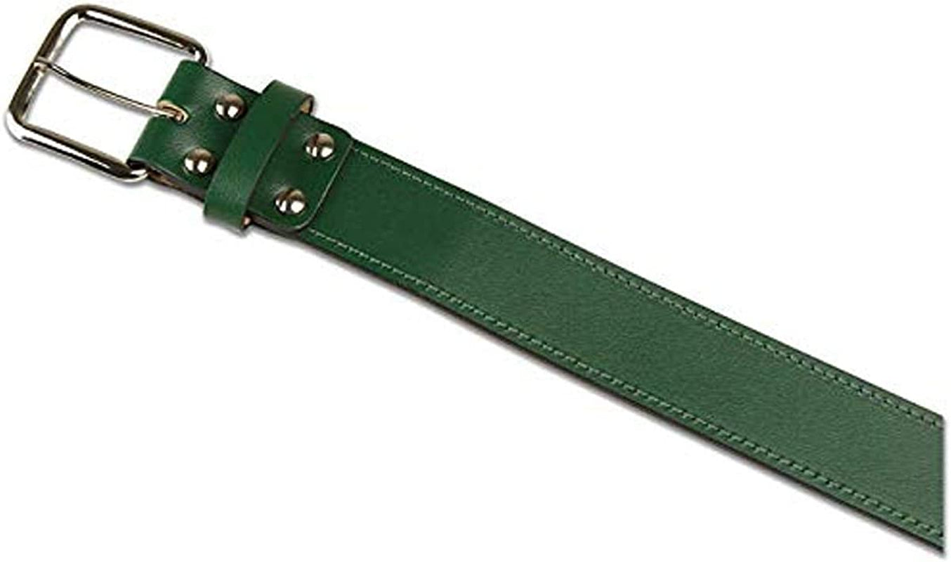 Champro Genuine Bonded Leather Baseball Belt Apparel & Accessories > Clothing Accessories > Belts CHAMPRO Forest Green Adult Large