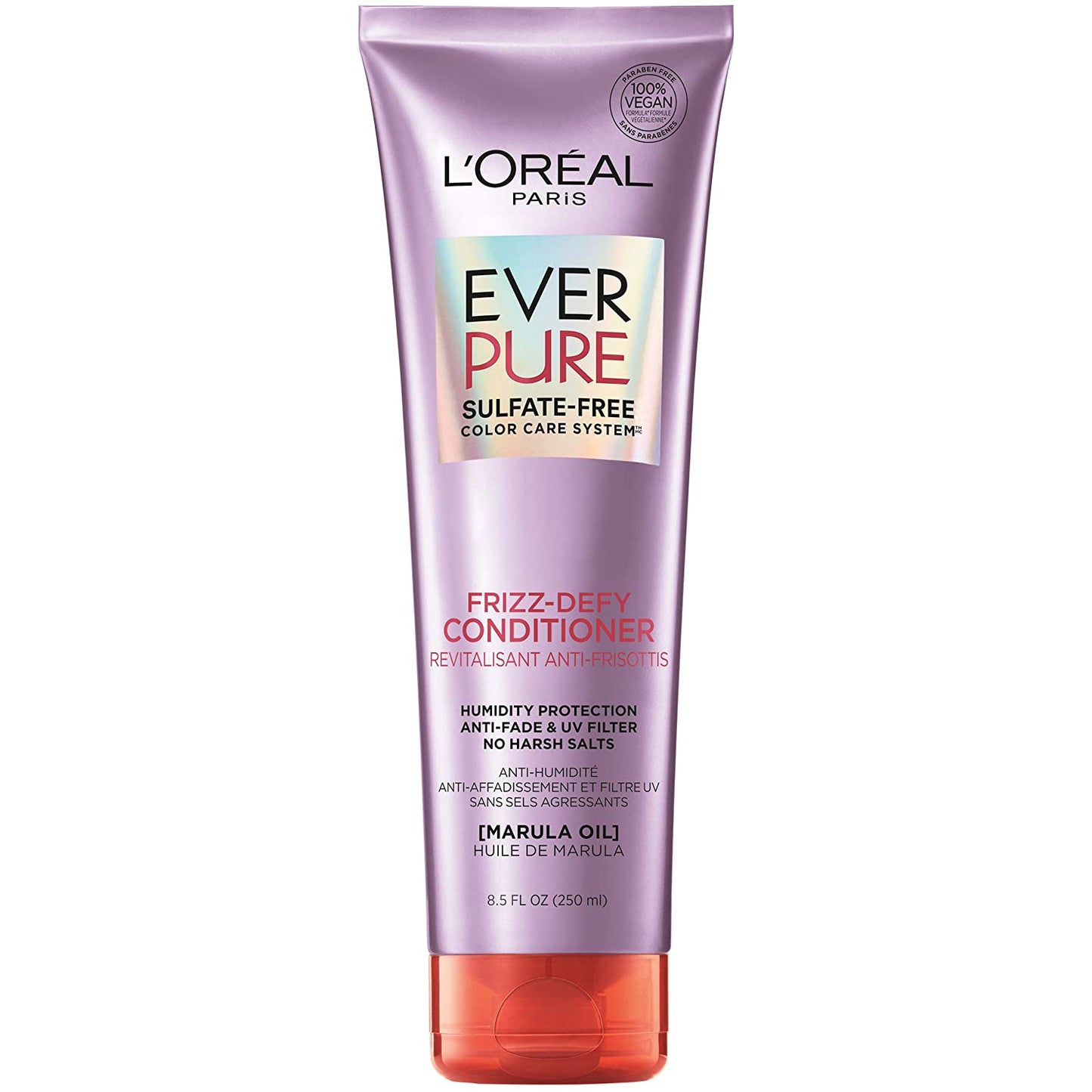 L'Oreal Paris Hair Care Everpure Sulfate Free Frizz Defy Conditioner, with Marula Oil, 2 Count (8.5 Fl; Oz Each) (Packaging May Vary) Health & Beauty > Personal Care > Hair Care L'Oreal Paris Conditioner 8.5 Fl Oz (Pack of 1)