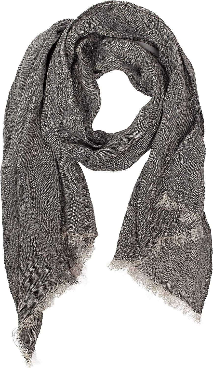 Lusie'S Linen Scarf Shawl Wrap for Women & Men Imported from Europe Apparel & Accessories > Clothing Accessories > Scarves & Shawls LUSIE'S LINEN