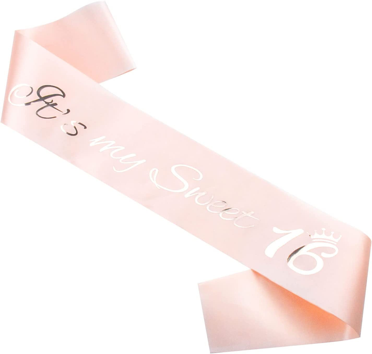 SGKUED 'It'S My 30Th Birthday' Sash, Rose Gold Soft Satin Sash with Rose Foil Lettering Birthday Sash for Women 30Th Birthday Party Favors and Decorations Apparel & Accessories > Clothing Accessories > Sashes SGKUED It's My Sweet 16 Birthday Sash