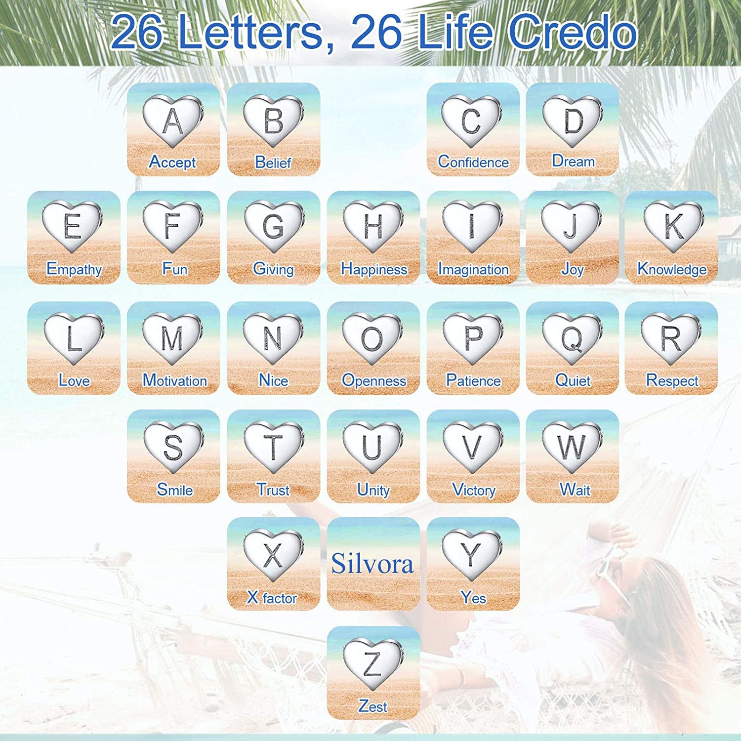 Silvora Sterling Silver Initial Anklets for Women, Teen Girls Foot Ankle Bracelet Letter Alphabet Anklets-Adjustable Chain with Gift Packaging Apparel & Accessories > Jewelry > Anklets Silvora