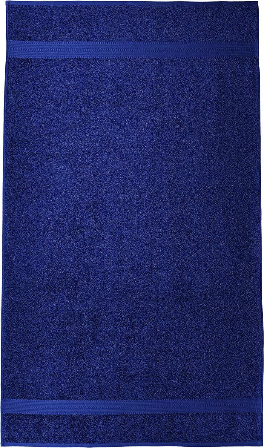Fade-Resistant Cotton Bath Towel - 4-Pack, Navy Blue