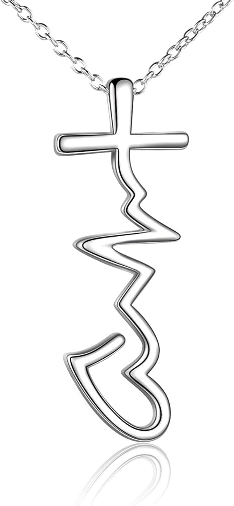 Faith Cross Necklace Jesus Religious Jewelry Gifts for Women Faith hope love