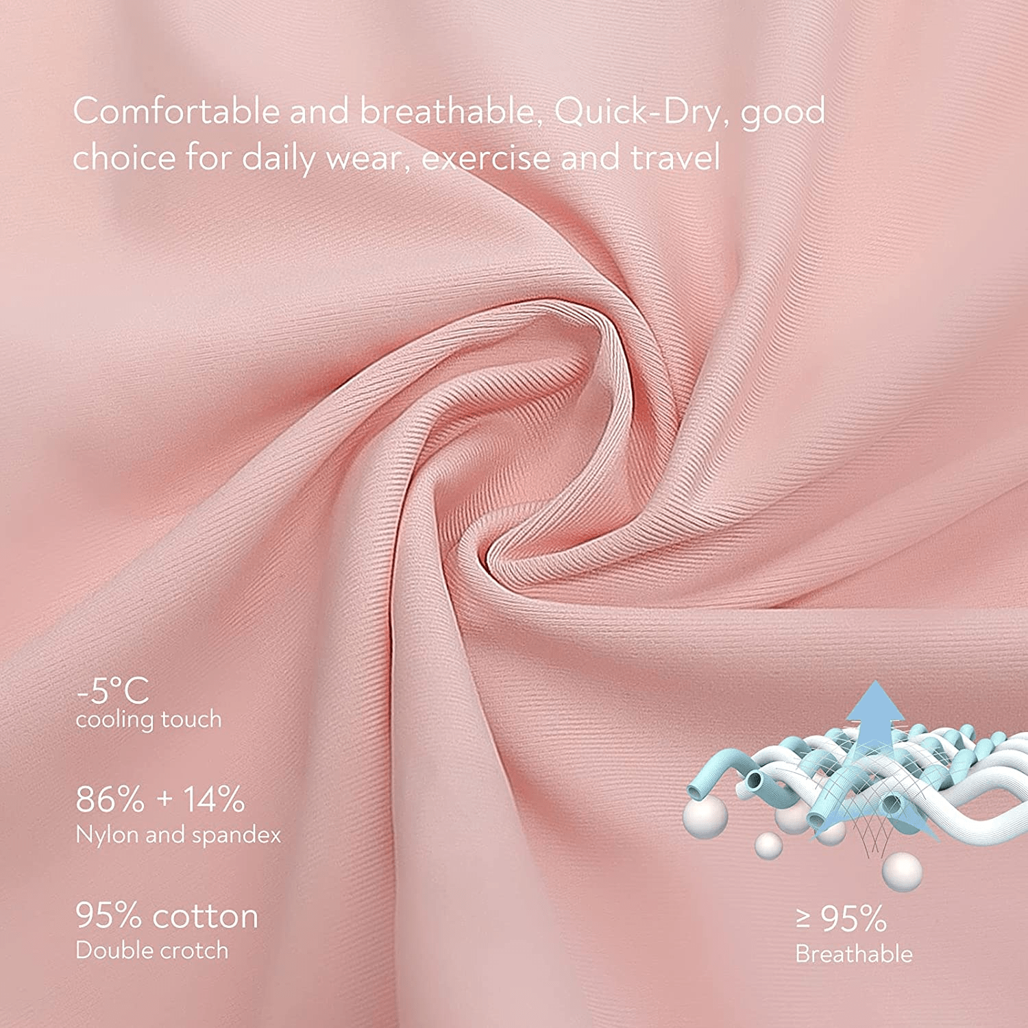 Fallsweet No Show Underwear for Women Seamless High Cut Briefs Mid-Waist Soft No Panty Lines,Pack of 5 Apparel & Accessories > Clothing > Underwear & Socks > Underwear FallSweet