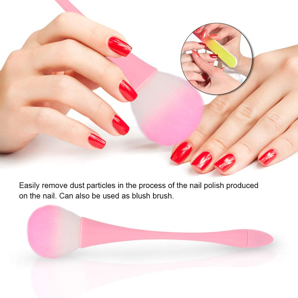 Nail Art Dust Remover Brush Aluminum Handle Nail Soft Dust Cleaning Brush Acrylic UV Gel Powder Removal Manicure Tool (Rainbow) Health & Beauty > Personal Care > Cosmetics > Cosmetic Tools > Nail Tools An-self