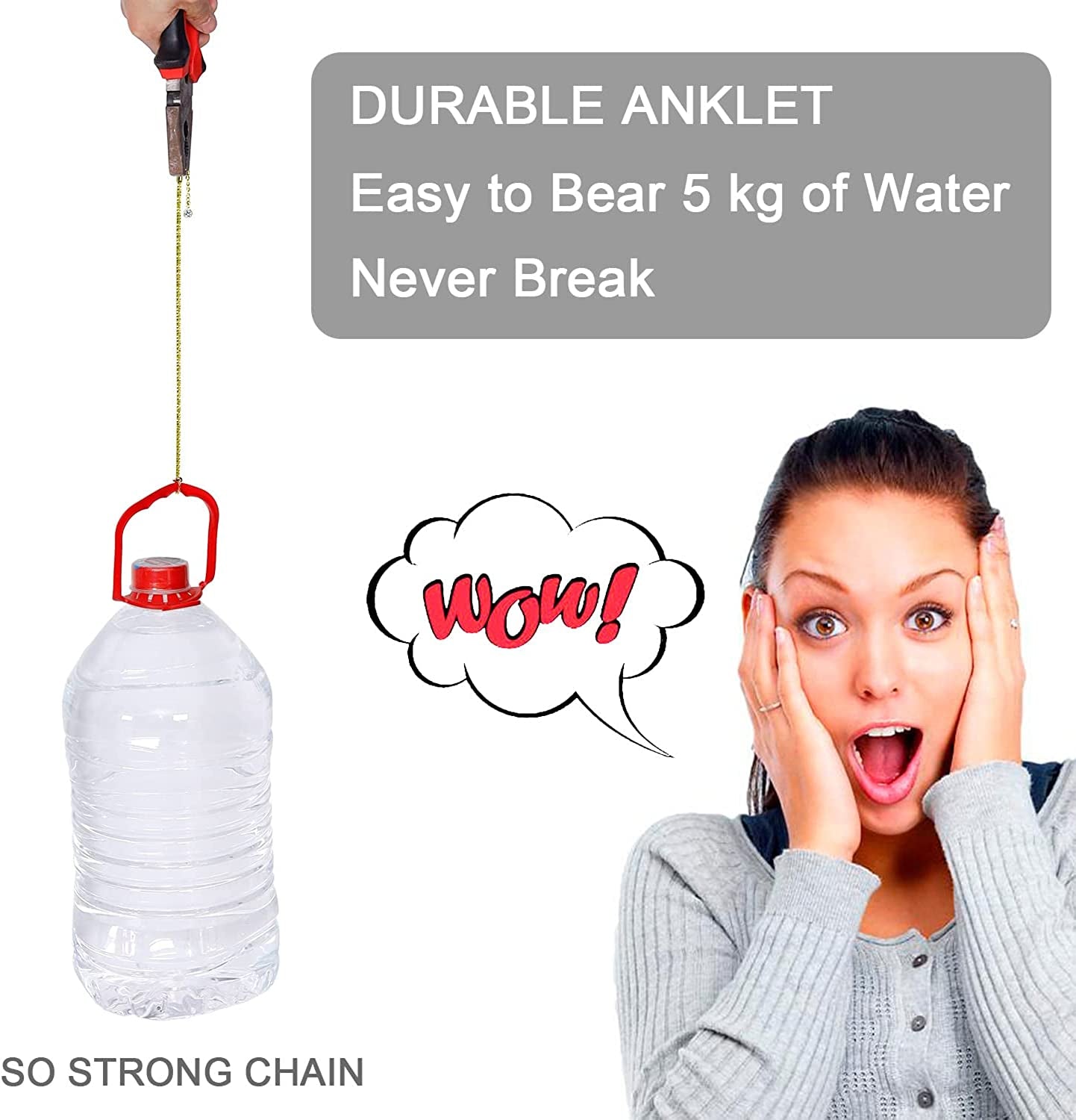 Sparkling Gold Anklet Bracelets for Women,Cute 18K Gold Plated Anklets for Women Teen Girls Large Ankles Apparel & Accessories > Jewelry > Anklets JYUEDA