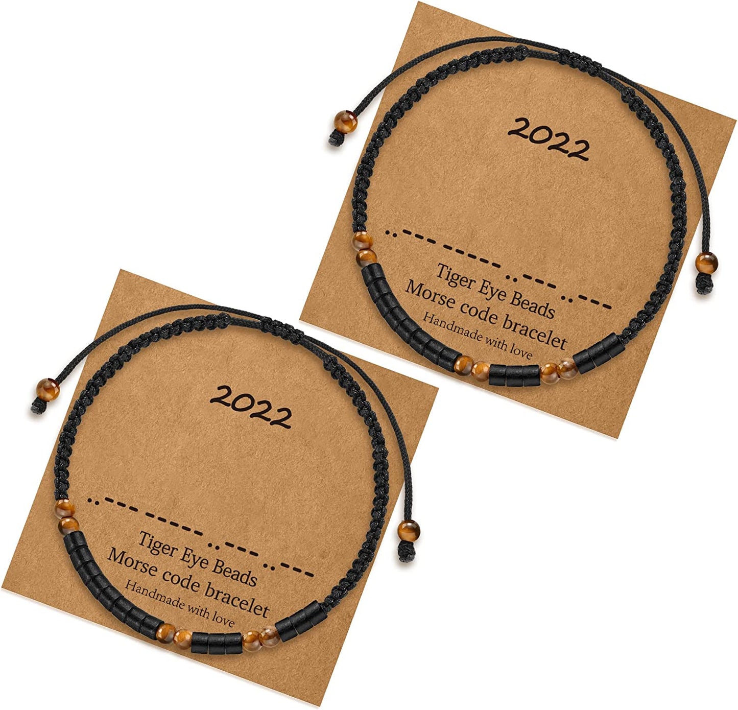 Morse Code Bracelets for Women Gifts, Adjustable 2Pcs Tiger Eye Beads Friendship Bracelets Gifts for Best Friend Women Girls Sister Funny Inspirational Birthday Friendship Gifts for Women Jewelry Apparel & Accessories > Jewelry > Bracelets MONOZO 2022