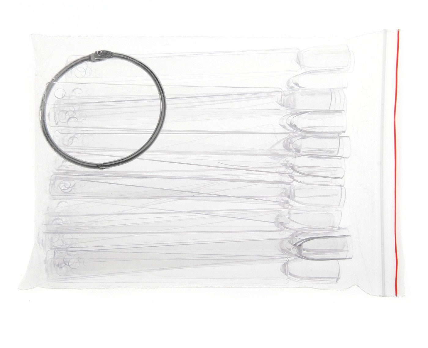 Tfscloin 100Pcs Fan-Shaped Nail Swatch Sticks, False Fake Nail Art Tips Sticks Polish Gel Salon Display Practice Tools with Metal Split Ring Holder (Clear) Health & Beauty > Personal Care > Cosmetics > Cosmetic Tools > Nail Tools Tfscloin Clear-50pcs