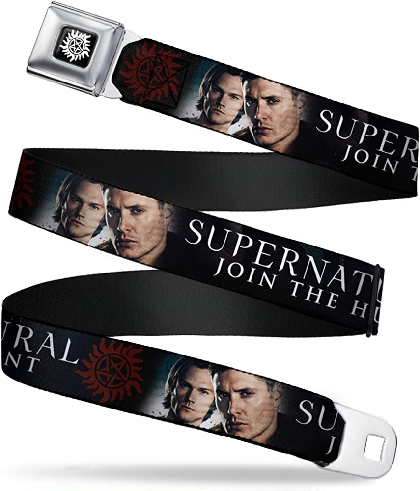 Buckle-Down Seatbelt Belt - Winchester Brothers Faces C/U & Logo - 1.0" Wide - 20-36 Inches in Length Apparel & Accessories > Clothing Accessories > Belts Buckle-Down 1.5" Wide - 24-38 Inches in Length