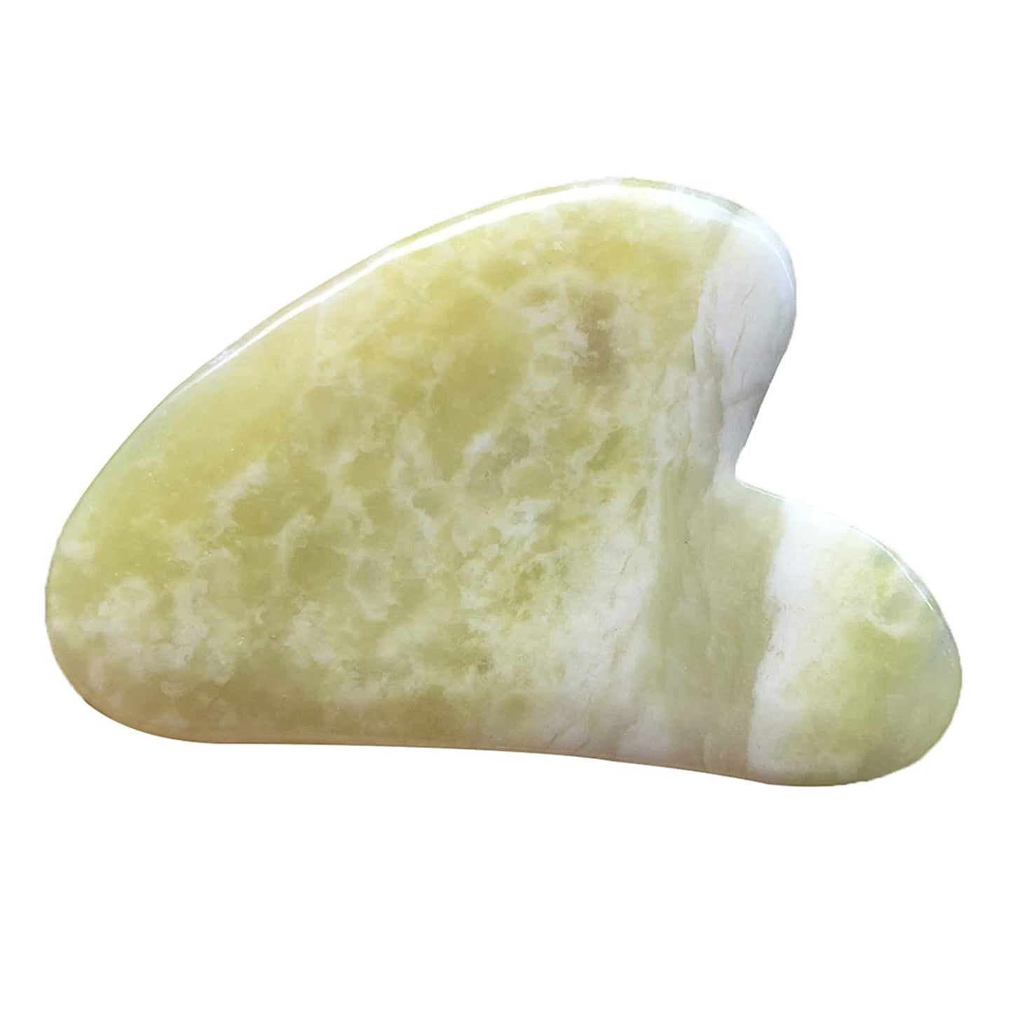 Fekuar Natural Green Jade Gua Sha Massage Tool for Body Skin Facial, Crystal Scraping Board for SPA Acupuncture Therapy Trigger Point Treatment Health & Beauty > Personal Care > Cosmetics > Cosmetic Tools > Skin Care Tools Fekuar Light Green Jade (Xinshan Jade)