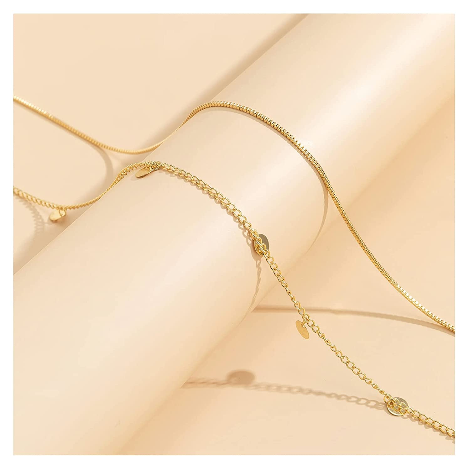 Simple Multilayer Waist Chain Beach Bikini Belly Waist Chain Adjustable Sequin Waist Belly Chain Summer Body Chain for Women and Girls (Waist Jewelry) Apparel & Accessories > Jewelry > Body Jewelry Courmoek