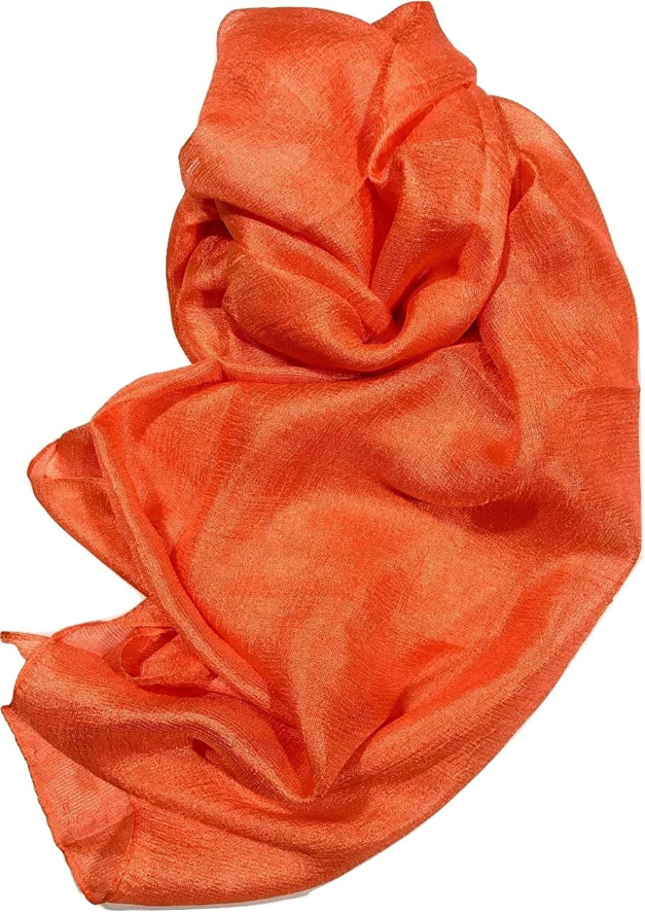 Shanlin Solid Color Silk Feel Long Scarves Apparel & Accessories > Clothing Accessories > Scarves & Shawls Shanlin Carrot