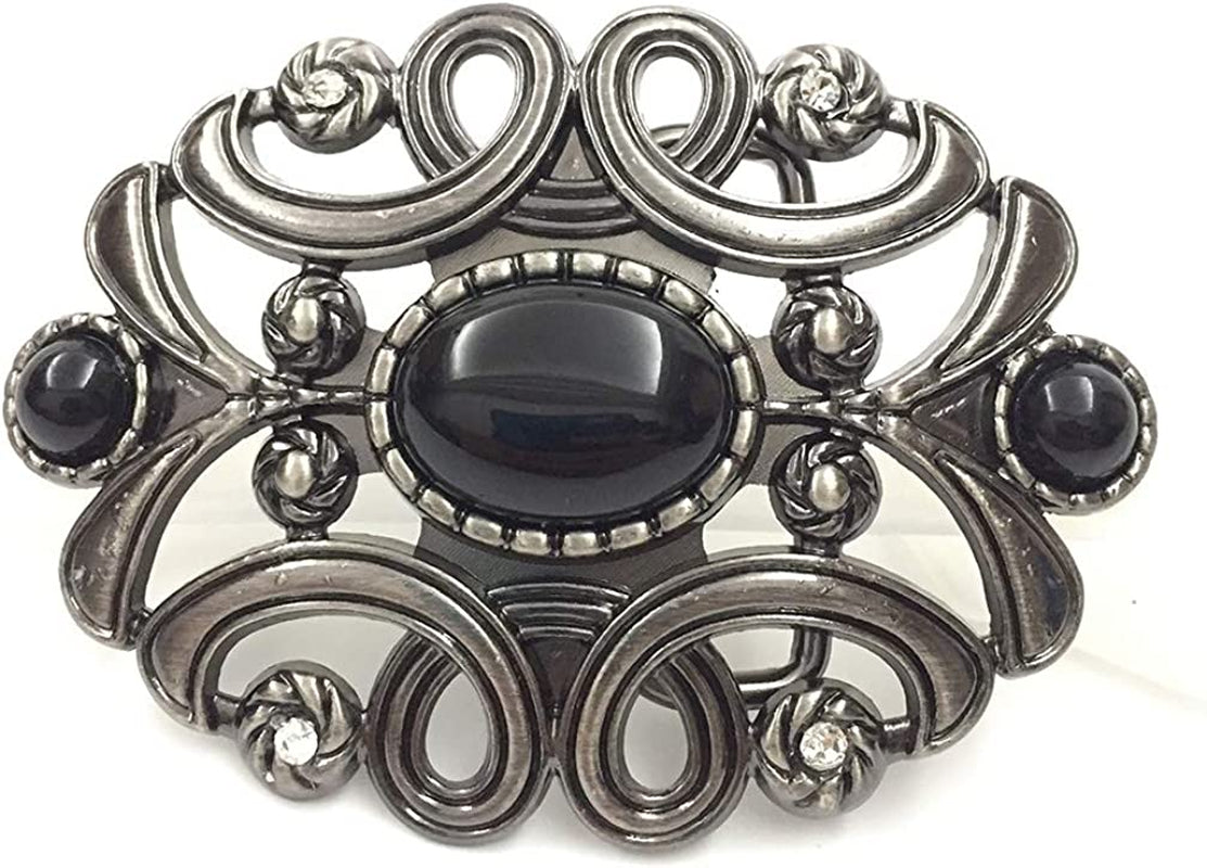 Floral Engraved Oval Western Belt Buckle Turquoise Western Buckles for Men Women Apparel & Accessories > Clothing Accessories > Belt Buckles Fashion Western