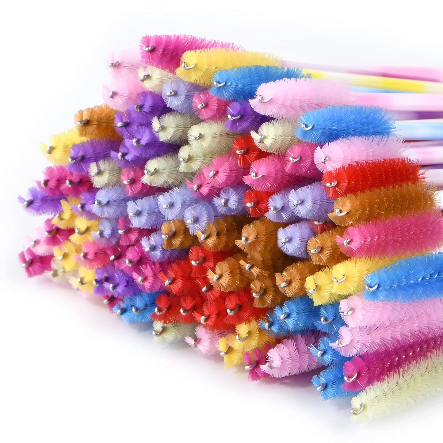 EYESEEK 100Pcs Multicolor Disposable Eyelash Mascara Brushes Makeup Brush Set Eyebrow Wands Applicator Cosmetic for Eye Lash Extensions Makeup Tool Kits (10 Colors Mix) Health & Beauty > Personal Care > Cosmetics > Cosmetic Tools > Makeup Tools EYESEEK