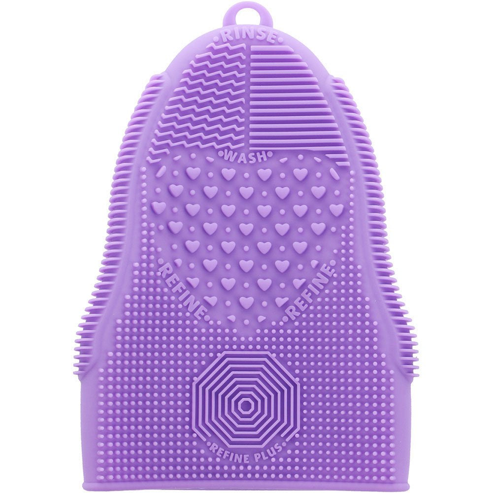 Scivokaval Makeup Brush Cleaner Glove Mat Mitt Silicone Cosmetic Cleaning Scrubber Tool Face Brushes and Eye Brush Washing Pad Pink (Rose Red) Health & Beauty > Personal Care > Cosmetics > Cosmetic Tools > Makeup Tools ScivoKaval Pruple