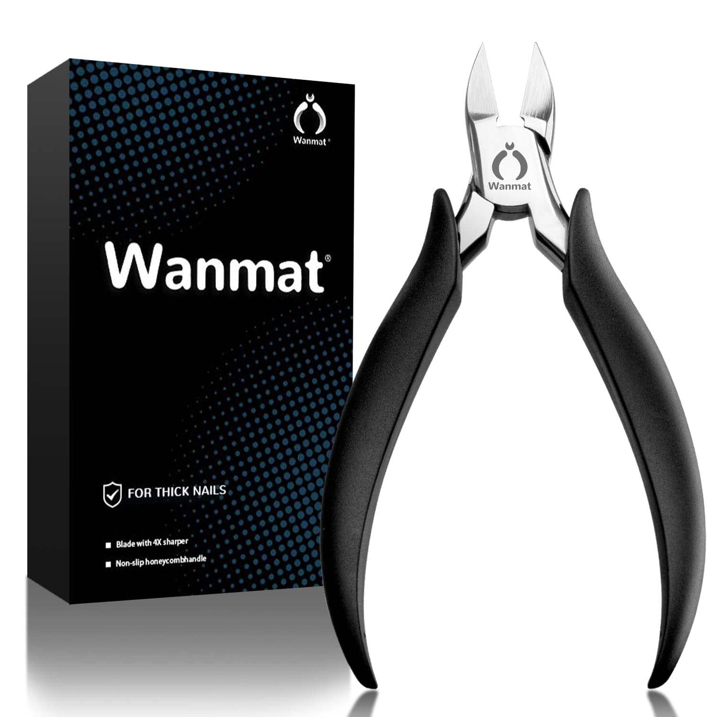 Wanmat Toenail Clippers for Thick Nails,Nail Clippers for Seniors Toe Nail Clippers Adult Long Handle Safety Ingrown Toenail Tool Fingernail Clippers Health & Beauty > Personal Care > Cosmetics > Cosmetic Tools > Nail Tools Wanmat 1p