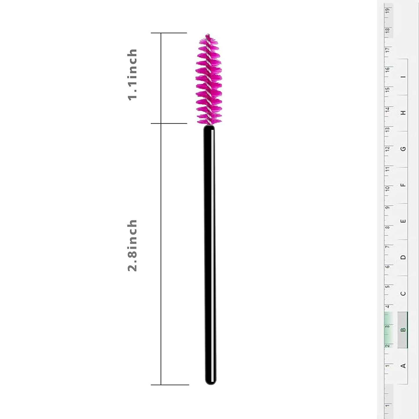 Disposable Mascara Wands 500PCS, Disposable Mascara Applicators Multicolored 10 Colors, ECBASKET Mascara Brushes, Eyelash Eyebrow Brushes, Cosmetic Brush Makeup Tools Kit Health & Beauty > Personal Care > Cosmetics > Cosmetic Tools > Makeup Tools ECBASKET