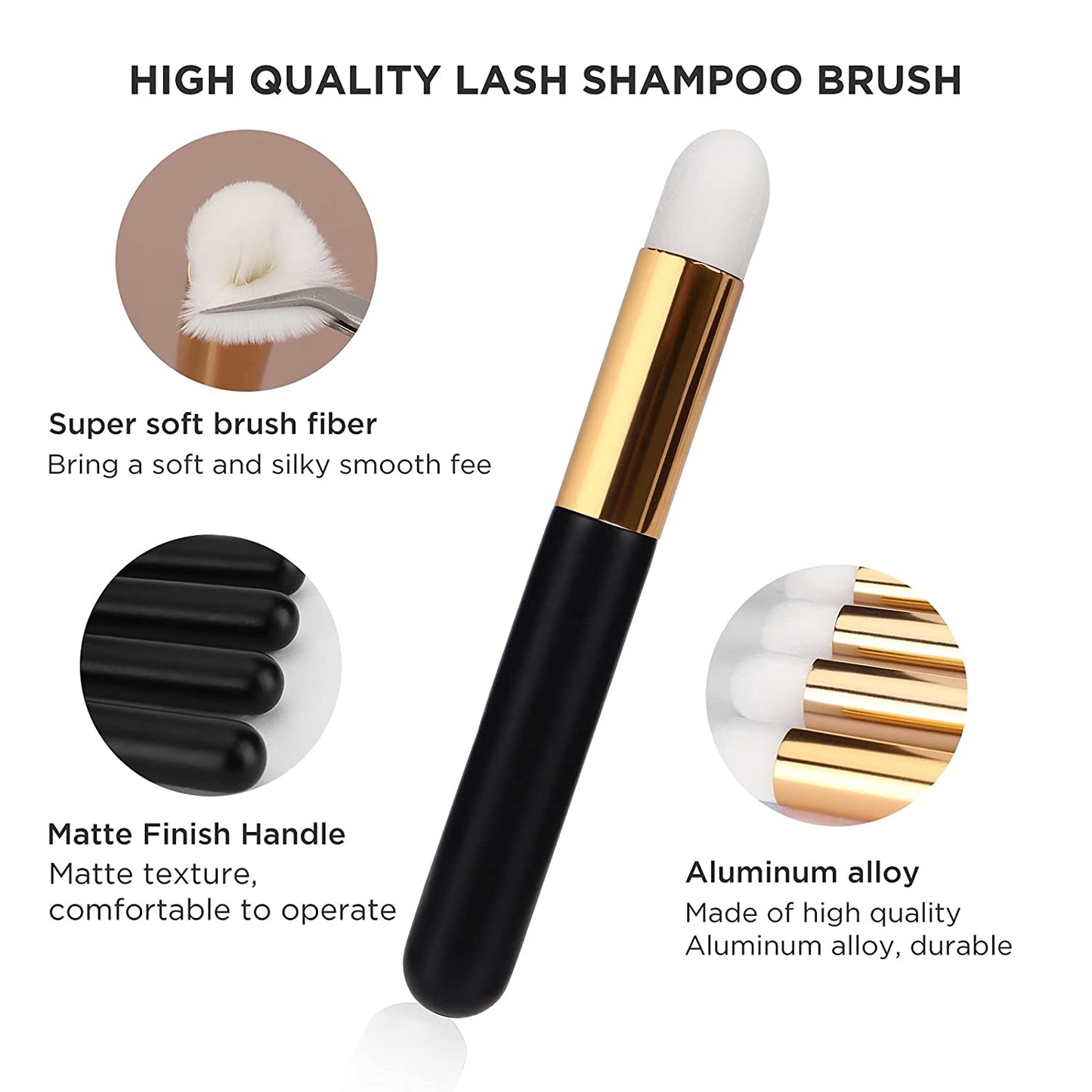 BEYELIAN 20 Pcs Lash Shampoo Brushes Set, Eyelash Extension Cleanser Brush, Blackhead Remover Brush, Nose Pore Deep Cleaning Brush, Soft and Comfortable Facial Makeup Remover Tools Black Health & Beauty > Personal Care > Cosmetics > Cosmetic Tools > Makeup Tools BEYELIAN