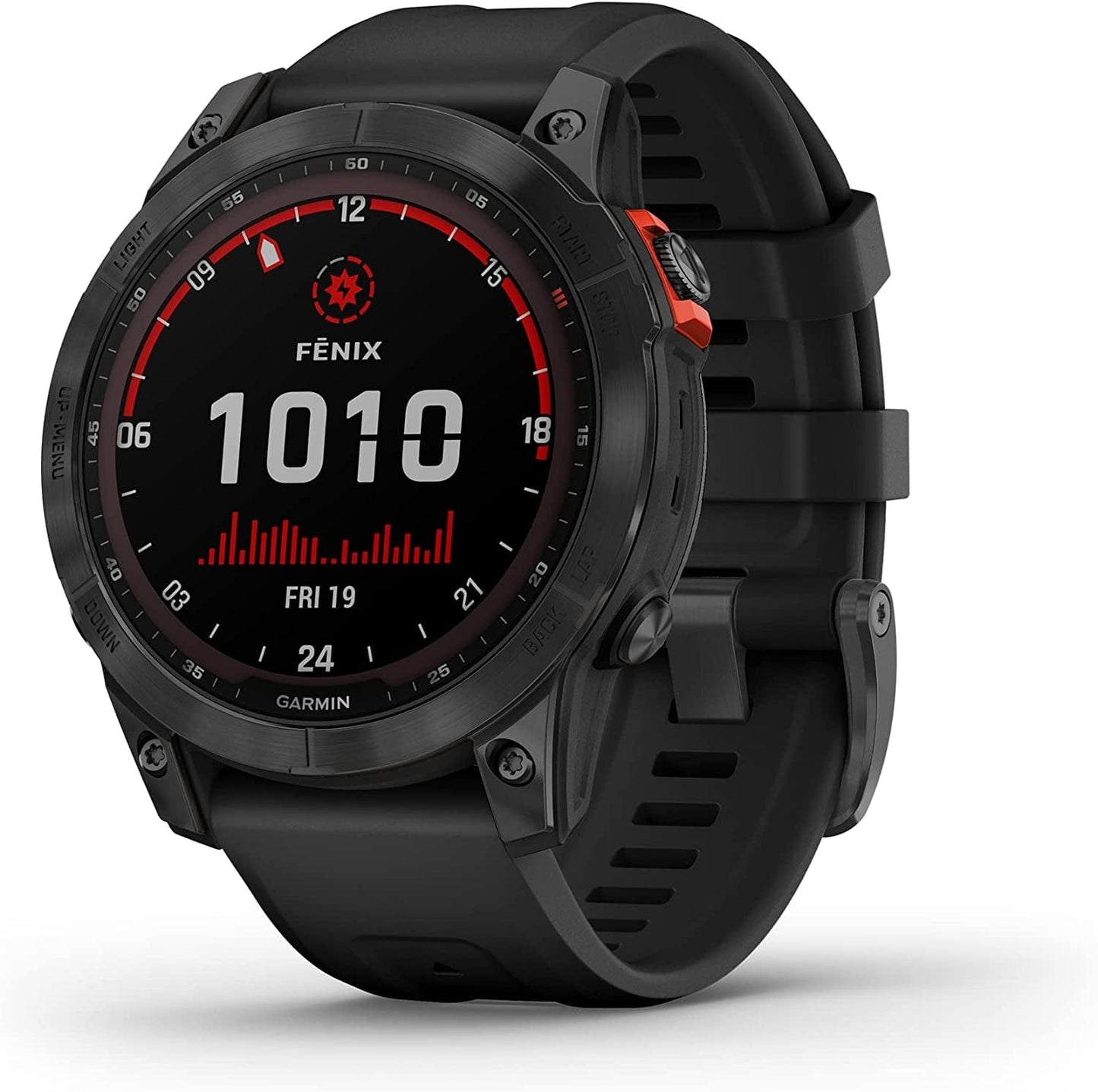 Fenix 7S Solar, Smaller Sized Adventure Smartwatch, with Solar Charging Capabilities, Rugged Outdoor Watch with GPS, Touchscreen, Health and Wellness Features, Slate Gray with Black Band Slate Gray and Black Band / 7 Solar / Smartwatch