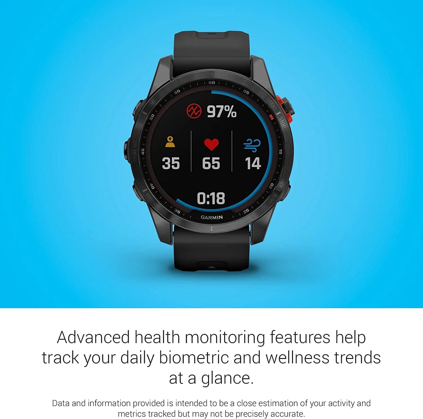 Fenix 7S Solar, Smaller Sized Adventure Smartwatch, with Solar Charging Capabilities, Rugged Outdoor Watch with GPS, Touchscreen, Health and Wellness Features, Slate Gray with Black Band
