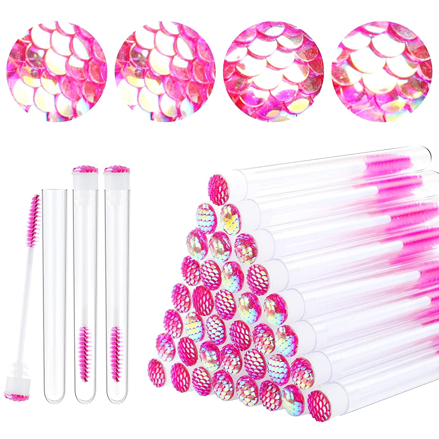 Dming 10Pcs Eyelash Brush Lash Wand Makeup Tool Eyelash Extension Supplies Cleaning Brush Diamond Mascara Mix Color Health & Beauty > Personal Care > Cosmetics > Cosmetic Tools > Makeup Tools Dming scale d pink 50 Count (Pack of 1)