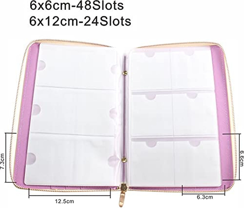 Fingerangel 72 Slots Holographic Nail Plates Holder Case Stamping Templates Organizer Square & round Printing Molds Collection Manicure Tool Accessorie (Purple) Health & Beauty > Personal Care > Cosmetics > Cosmetic Tools > Nail Tools FingerAngel
