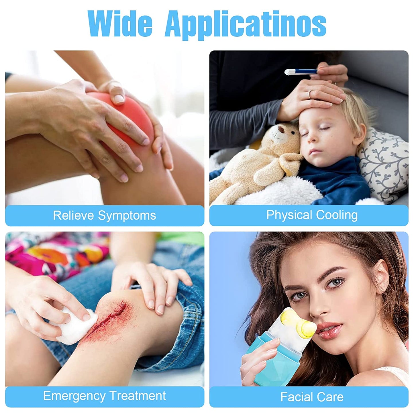 Ice Face Roller,Ice Roller for Face & Eye Beauty Ice Contour Cube Skin Care Tools for Facial Treatment Reusable Silicone Ice Mold for Face Beauty Massage Ice Tray Health & Beauty > Personal Care > Cosmetics > Cosmetic Tools > Skin Care Tools YQHIGH