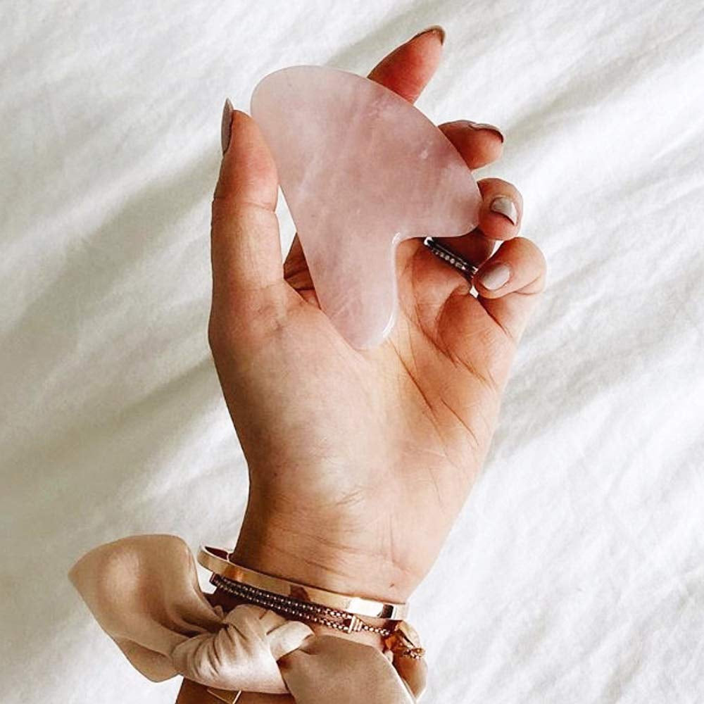 Mount Lai - the Rose Quartz Gua Sha Facial Lifting Tool | Gua Sha to Sculpt Facial Features + Release Tension Health & Beauty > Personal Care > Cosmetics > Cosmetic Tools > Skin Care Tools Mount Lai