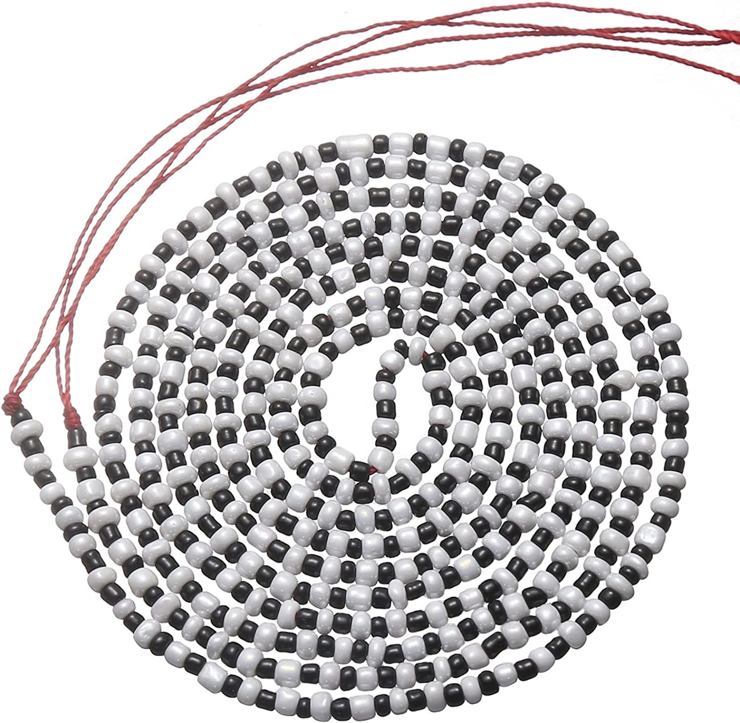 Taouzi Waist Beads for Women Colorful Beaded Body Chain Elastic String Waist Chain Beach Bikini Belly Chains Summer Jewelry for Women Girls Apparel & Accessories > Jewelry > Body Jewelry Taouzi White02