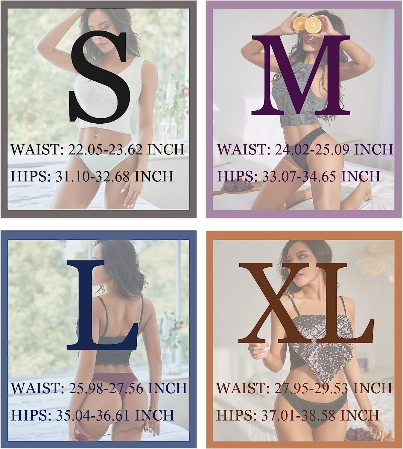 FINETOO 10 Pack Cotton Thongs for Women Breathable Low Rise Bikini Lady Panties Womens Underwear Sexy S-XL