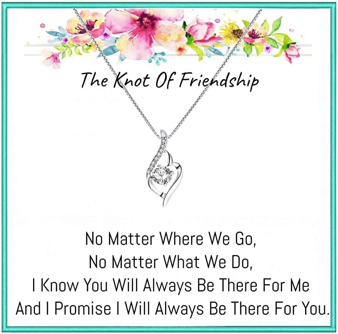 for Best Friend, Best Friend Necklace, Best Friend Birthday, Long Distance Best Friend , Best Friend Birthday, Best Friend Jewelry Knot of Friendship