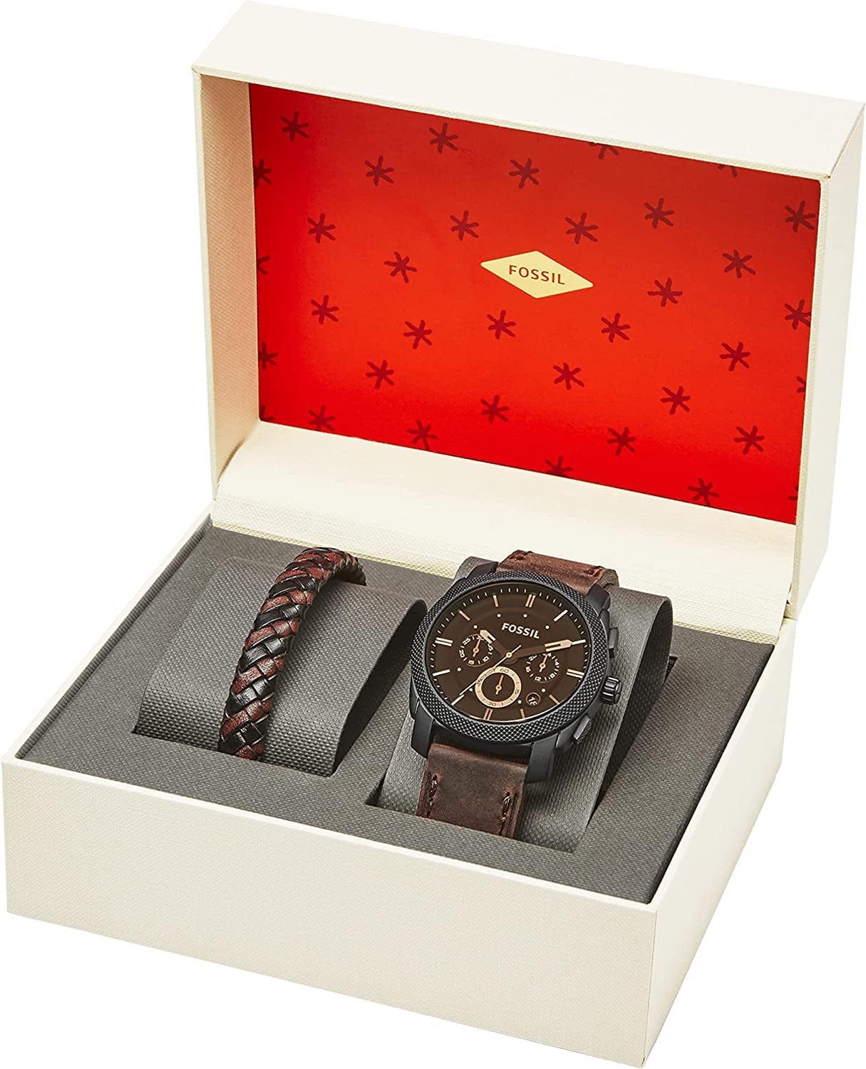 Fossil Men'S Machine Stainless Steel Case Quartz Chronograph Watch