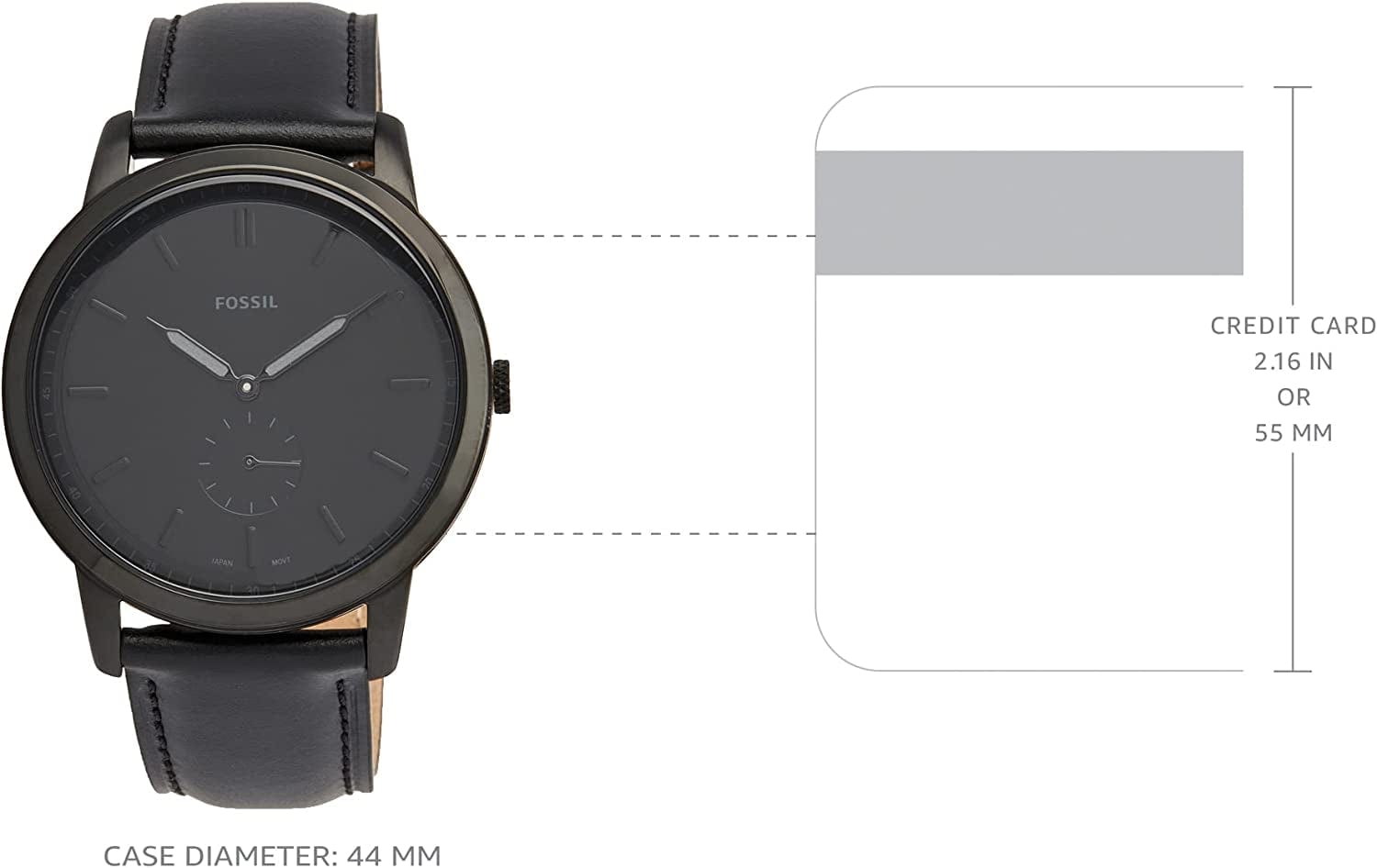 Fossil Men'S Minimalist Stainless Steel Slim Casual Watch