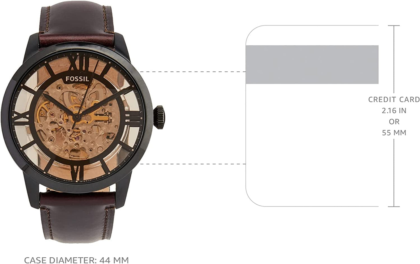 Fossil Men'S Townsman Stainless Steel Mechanical Automatic Watch