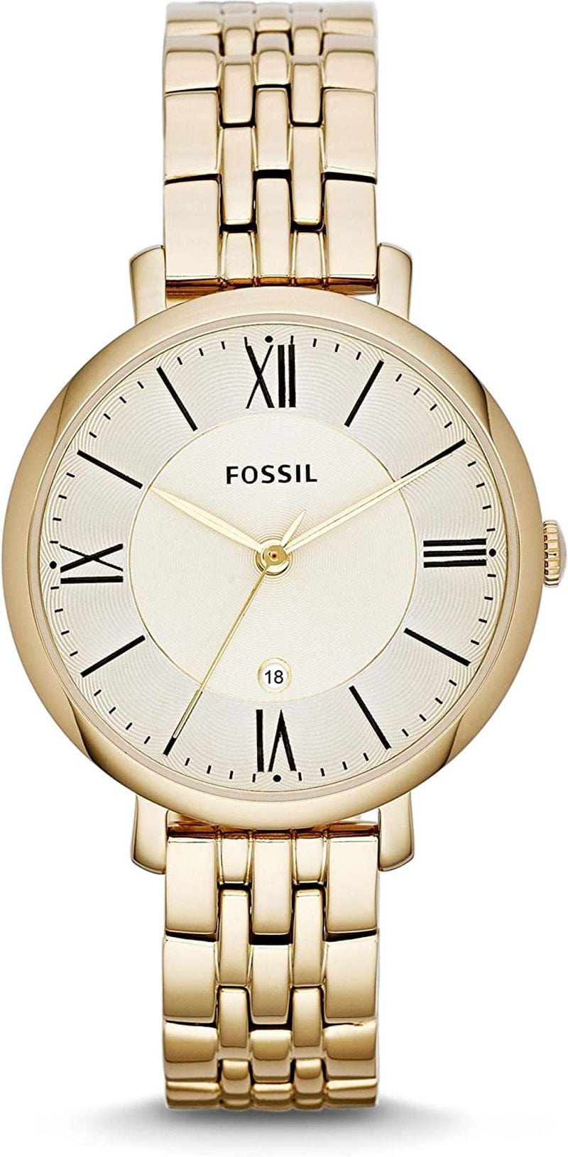 Fossil Women'S Jacqueline Quartz Stainless Steel Dress Watch Gold